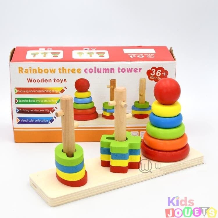 Rainbow three Column tower