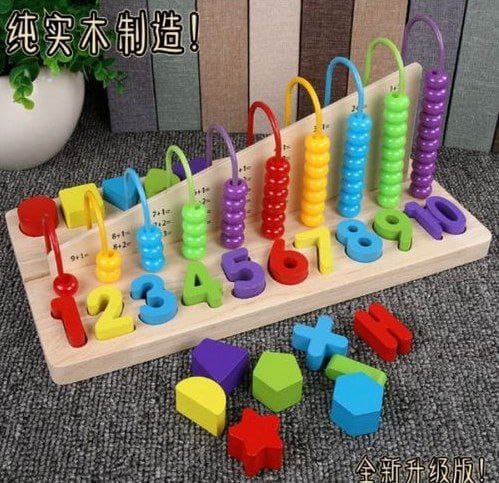 Triple play calculating toy