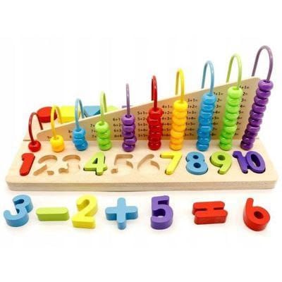 Triple play calculating toy