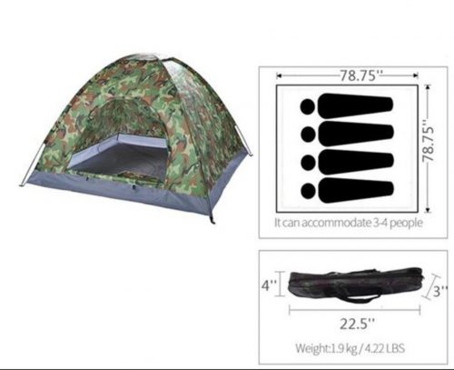 خيمة عسكرية 4 اشخاص
