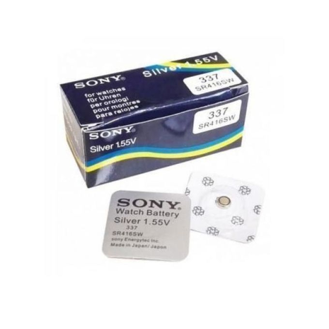 Sony Sony 10 pièces PILES sony 337 SR416SW 1.55V argent oxyde piles bouton piles 337