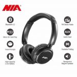 Nia Casque Bluetooth NIA Q1 avec Microphone Radio FM support Micro SD / Auxiliaire - noir