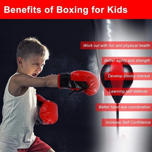 لعبة الملاكمة للكبار و صغار لتشجيع على ممارسة الرياضة في البيت بعيدا عن الهواتف والتلفاز