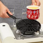 Diffuseur de chaleur pour cuisinière à gaz, plaque de cuisson noire