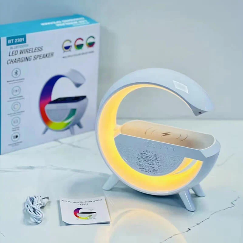 2023 Nouvelle Lampe Intelligente, Lampe RGB Bluetooth Avec Chargeur Sans Fil